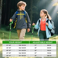 Trekking Poles for Hiking – Collapsible Lightweight Hiking Poles, 2 Pack Alum…