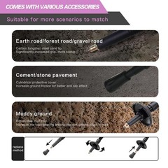 Yourjoy Hiking Trekking Poles for Kids, 2 Pack Anti Shock, A-Kids-lightpurple