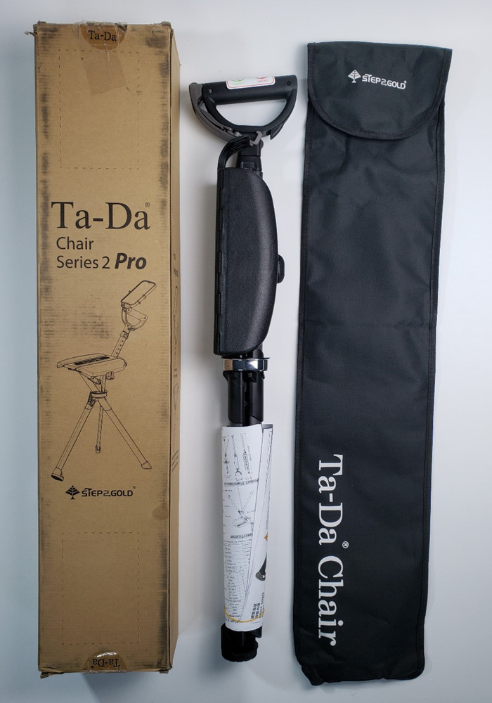 STEP2GOLD Ta-Da Chair Series 2 PRO – Portable Trekking Pole with Seat, Anti-Slip
