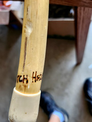 Pair of Vintage 48″ Bamboo Hiking Walking Sticks (RB)