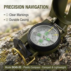 Compass Lensatic Versatile Military Camping Hiking Survival Outdoor Activity US