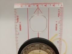 Navigational Pocket Compass w/ Magnifier & Ruler Scale – Hiking Camping Boating