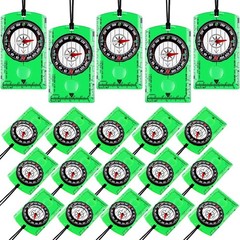 Acrylic Hiking Compass for Orienteering & Navigation – Kids Map Reading Tool, Gr