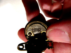 Vintage Marbles Brass Lapel Compass