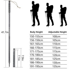 Adjustable Hiking Pole with Survival Accessories