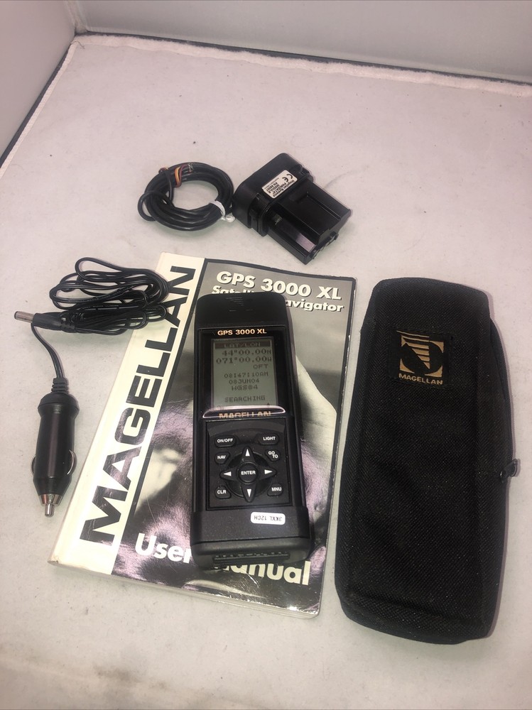 VINTAGE MAGELLAN GPS 3000 XL Works, Great Condition Manual Case Bundle Bundle