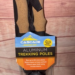 Cascade Mountain Tech Lock Cork Grip Trekking Poles NEW Model# TPALQLCORK2
