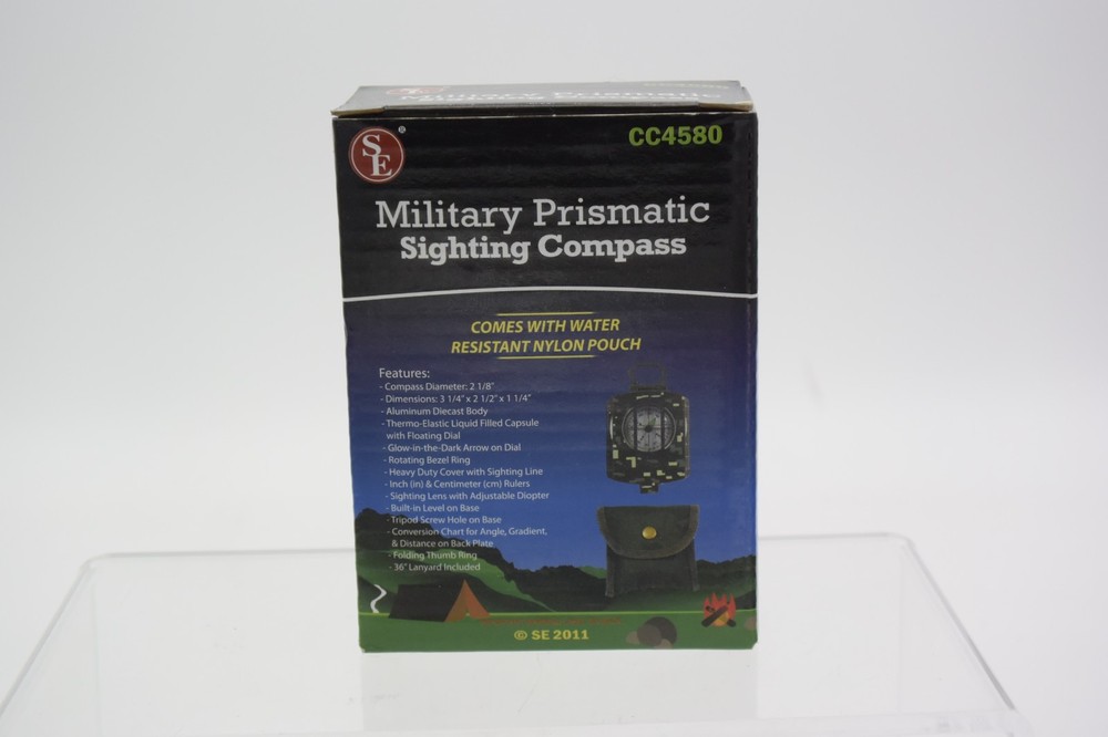 SE Military Prismatic Sighting Compass Camouflage CC4580 Hiking Survival Gear