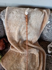 CRAVED BONE FACE FOR THE HANDLE SOLID WOOD CARVED STAFF WALKING STICK CANE