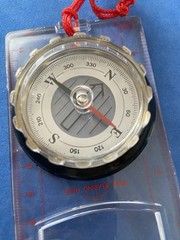 NEW VINTAGE Ruler COMPASS SUN WATCH /magnifying Glass NICE LOOK