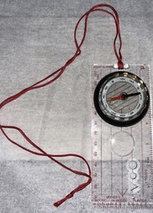 Vintage TC Baseplate Compass Made In Japan Adventurer Ruler Lanyard Hiking Camp