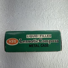 Engineers LIquid Filled Lensatic Compass W/Original Box WFS #114 Japan Scouts