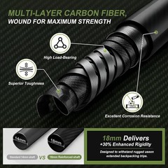 100% Carbon Fiber Hiking Trekking Poles Ultra Strong Carbon Hiking Sticks