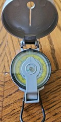 Eddie Bauer Engineer Directional Compass, Silver Metal