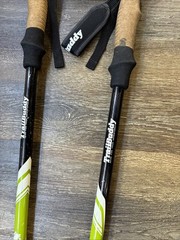 Trail Buddy UltraStrong Adjustable Walking Trekking Hiking Poles yellow/white