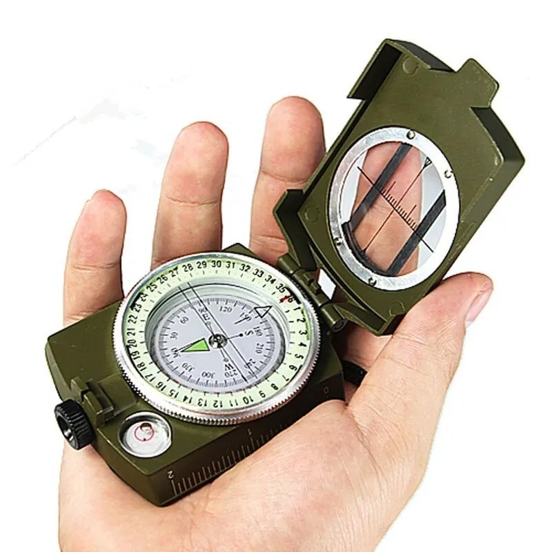 1 Pc Waterproof High Precision Metal Compass for Hiking Military Outdoor