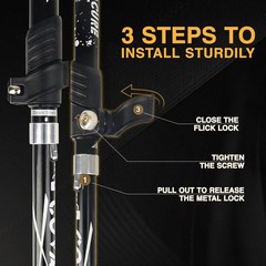 Hiking Poles Collapsible Trekking Poles – Aluminum Alloy 7075 Walking Sticks …