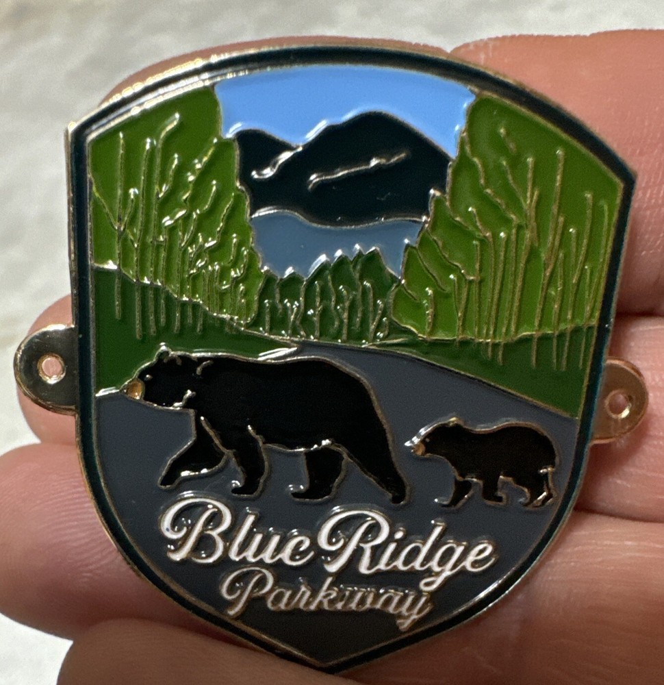 Bear Shield Blue Ridge Parkway Hiking Staff Stick Medallion NEW