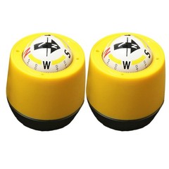 2 Pcs Auto Compass for Dashboard Vehicle Auto-navigationskompass