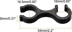 2Pcs Trekking Pole Clips – Durable Plastic Hiking Stick Connectors for Outdoo…