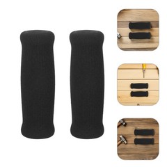 2Pcs Reusable Non Slip Sponge Grip Protector for Walking Cane Handles Black