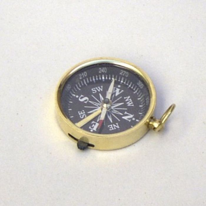 1.75 BRASS COMPASS – POCKET COMPASS – SCOUT- HIKING – CAMPING