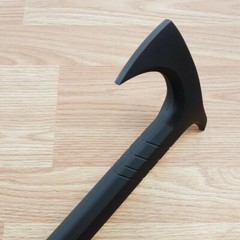 Cold Steel Axe Head Cane Single Piece Hiking Stick Polypropylene 38″ Overall