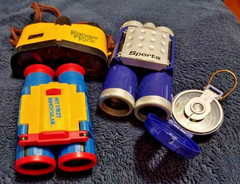 Binoculars with compass 4 Youth They work! VINTAGE My First, Ranger Rick, SPORTS