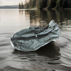 US Army Laundry Bag – Waterproof – Wet Weather Bag – Olive/Grey – Used