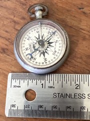 Leedawl Short & Mason Taylor Rochester N.Y. Vintage Pocket Compass, Works