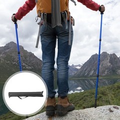 2Pcs Reusable Black Alpenstock Storage Bags Carrying Bags for Hiking
