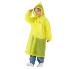 Children Raincoat Transparent Thick Reusable Long Lightweight School Jacket
