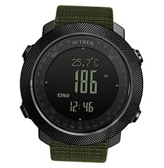 AVTREK Digital Hiking Sport Watches for Men Tactical Training Military Green