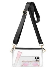 Clear Bag for Stadium Events, Clear Purses for Women Stadium Crossbody, A16