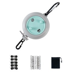 Portable Travel Clothesline 32 Foot Adjustable with Clips for Laundry Drying