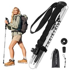 THRISTRIDE Single Collapsible 110-125cm for Height：5’2” to 6’2”, silvery