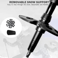 2x Trekking Poles Nordic Walking Hiking Sticks Anti-shock Adjustable Alpenstock