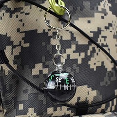 Munkees Ball Compass Keychain, Small Useful Outdoor Tool Gift, Hiking Key