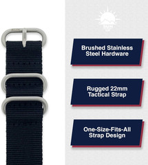 Armarmour 1 – Shielded Wrist Compass with Rugged Tactical Strap | Compass with C