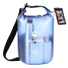 Dry Bag Waterproof Roll Top Lightweight Floating Storage Bag with 5L Blue-5L