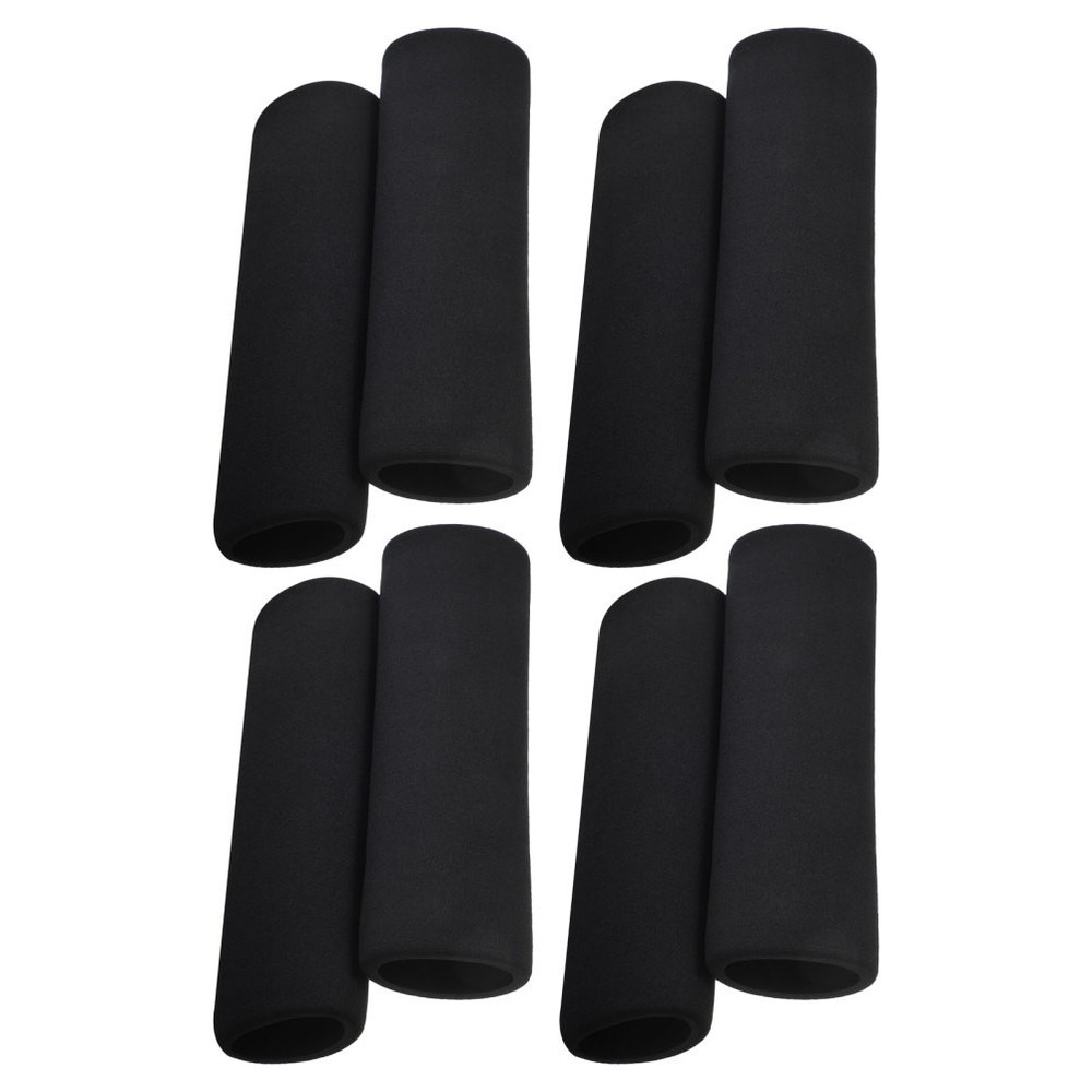 8Pcs Walking Cane Handle Grip Replacement Padded Covers for Walker Black