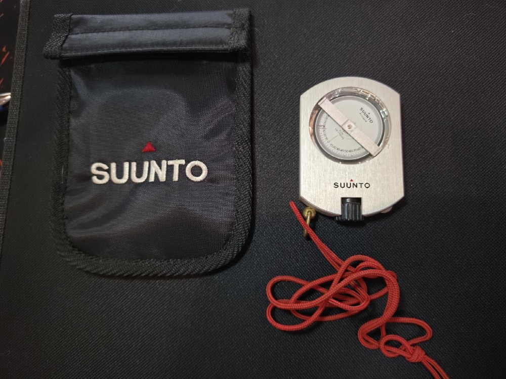 Suunto PM-5/360 PC Clinometer Height Meter w/ Case & Lanyard Finland