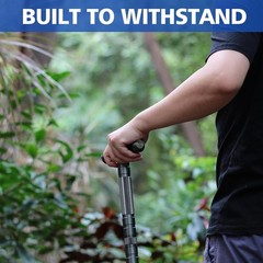 All-in-One Survival Hiking Stick – Adjustable to 43.5 Inches, Lightweight Design