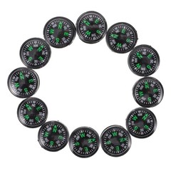 12pcs Compass 20mm Compact Lightweight For Outdoor Activities