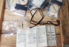 USSR Soviet Sporting Liquid Scout Compass with Magnifier Ruller Kompass , NEW