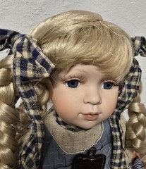 Artist doll porcelain doll doll 38 cm collector rarity Vintage