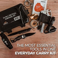 Sirius Survival 15in1 Hiking Kit – Emergency Tools & Kit for Survival Situations