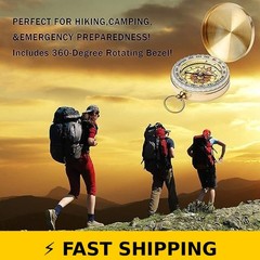 JSD Gold Metal Pocket Compass – Compact and Accurate