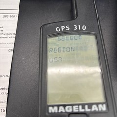 Magellan GPS 310 Handheld w Box and Some Paperwork Preowned Works