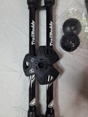 TrailBuddy Hiking Trekking Poles Adjustable Aluminum Cork Grip w/ Accessories